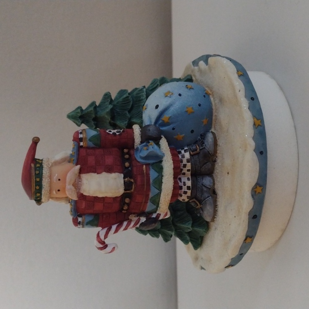 Santa Claus Our America Candle Topper Rare Find Vintage